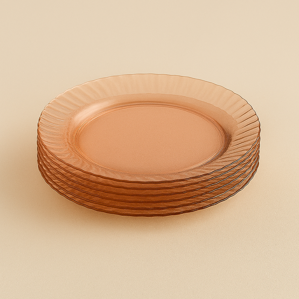 Blush Glass Plates