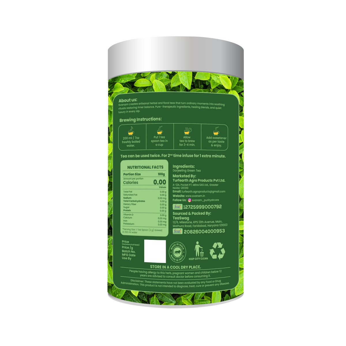 Darjeeling Herbal Green Tea
