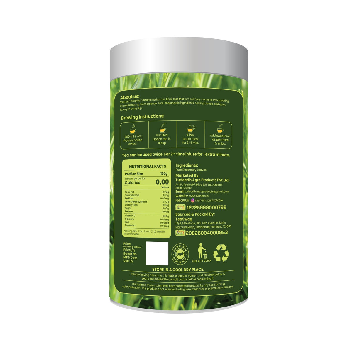 Rosemarry Herbal Infusion