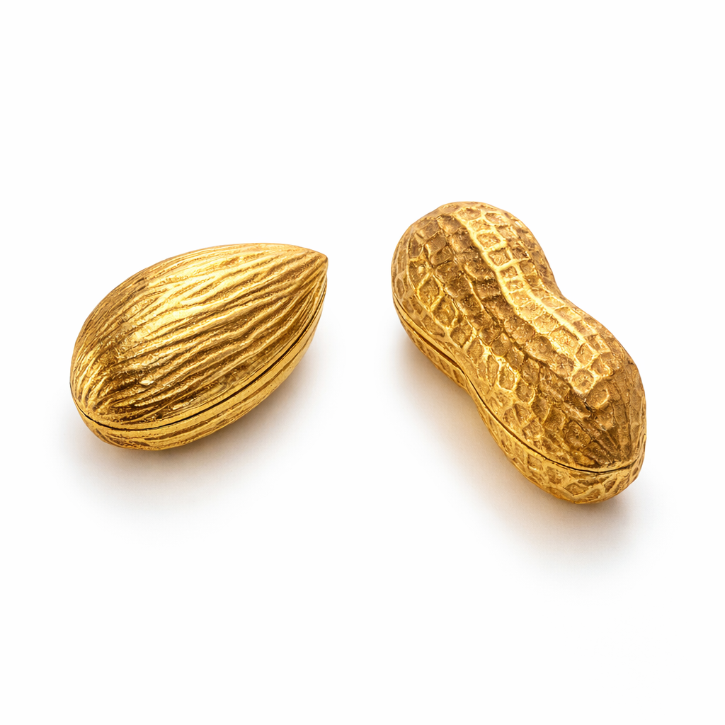Handcrafted Brass Nut Accents