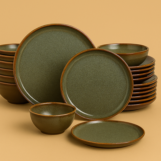 Hand‑Glazed Ceramic Plate