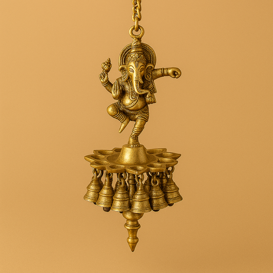 Brass Ganesha Hanging Bell