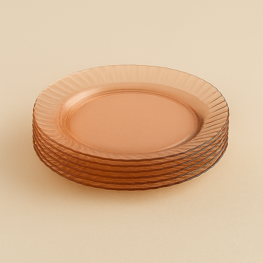 Blush Glass Plates