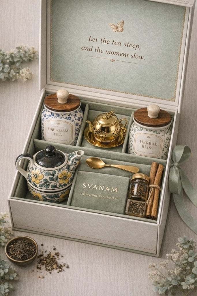 Serene Tea Ritual Hamper- A Gift of Calm, Crafted for Moments that Matter