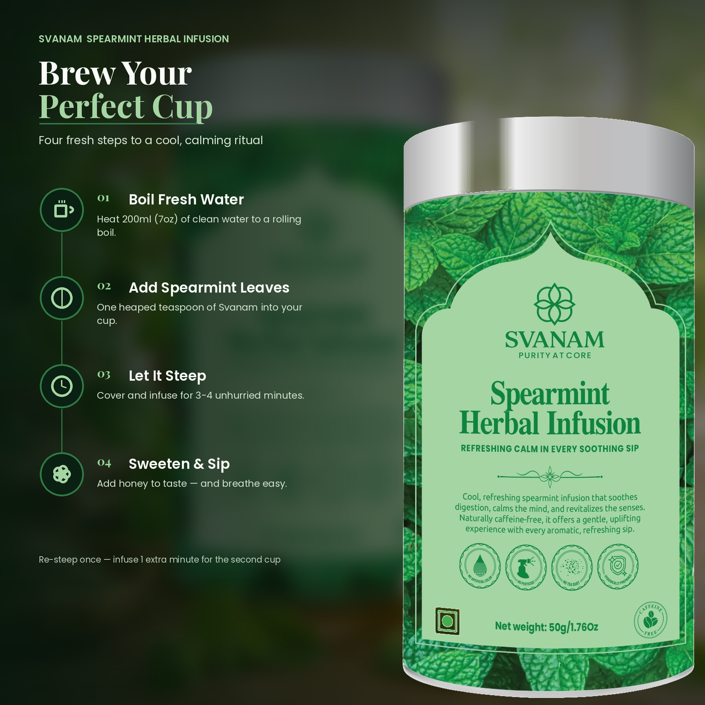 SVANAM Spearmint Tea