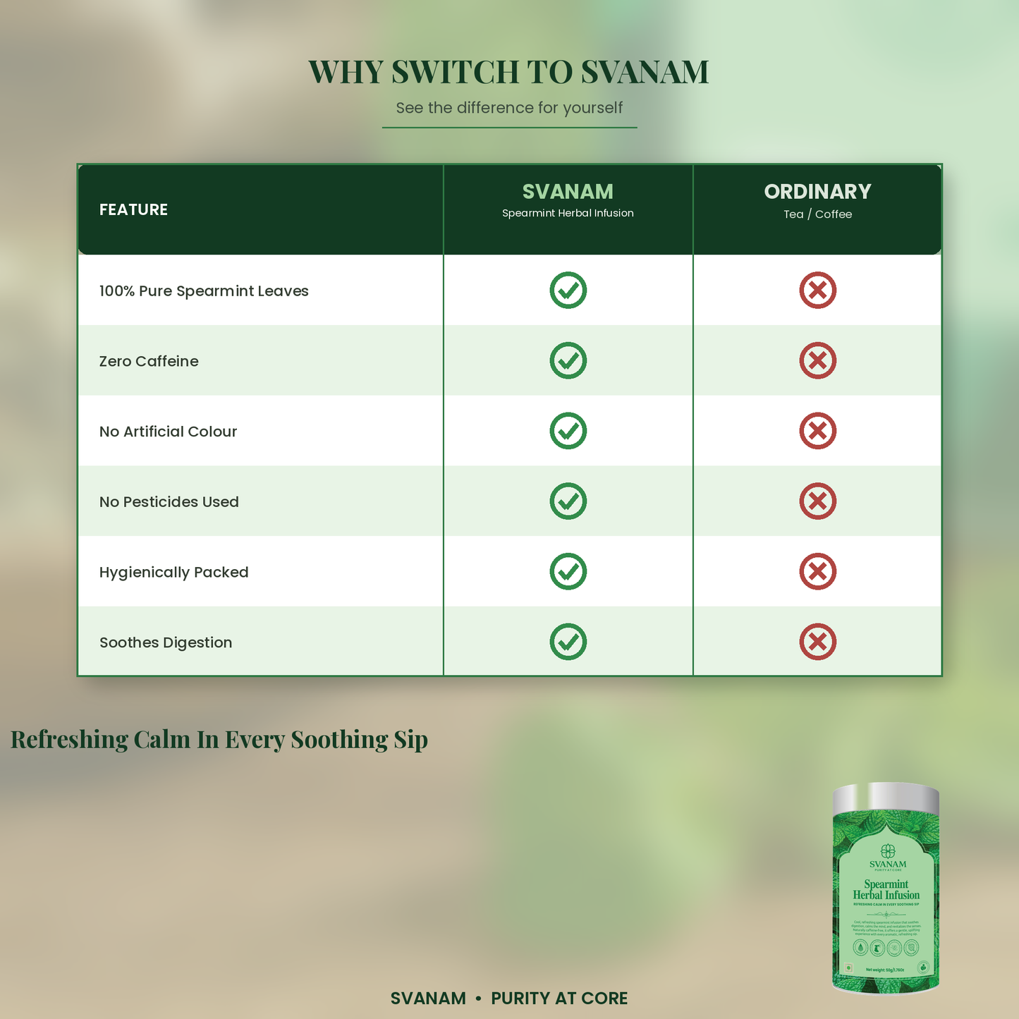 SVANAM Spearmint Tea